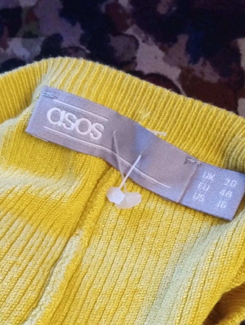 ASOS Yellow Ribbed Knit Top - Picture 6 of 6